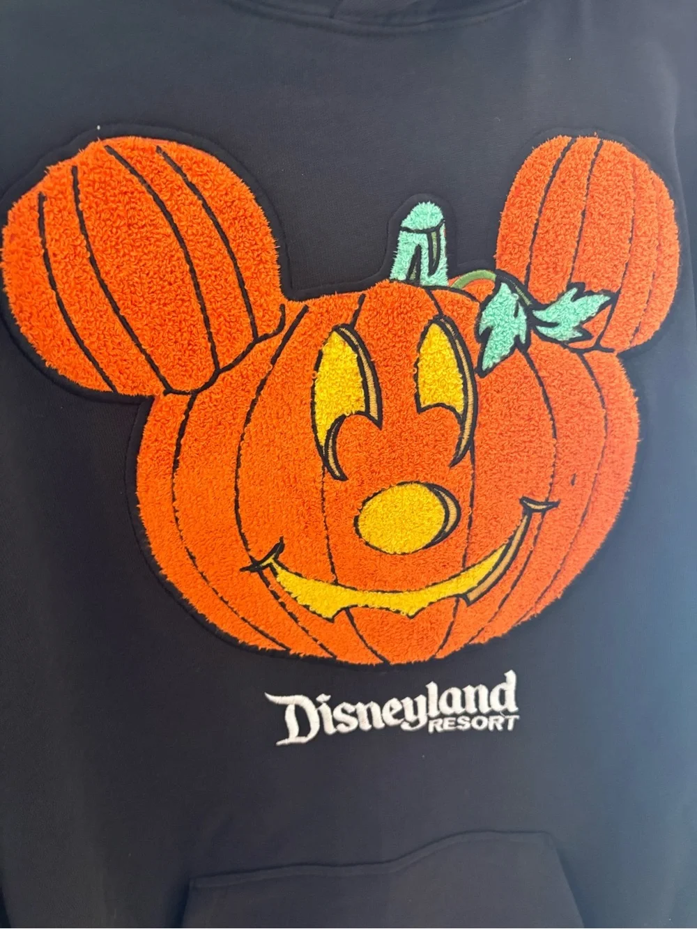 Disney Parks Disneyland 2026 Halloween MickeyMouse Pumpkin pullover Hoodie Larg
